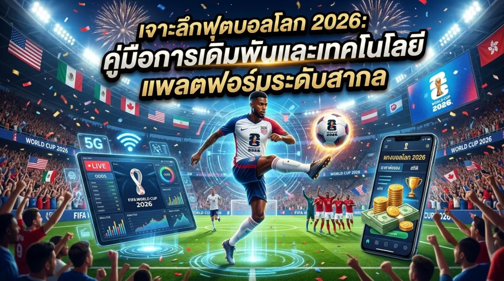 เจาะลึกฟุตบอลโลก 2026: คู่มือการเดิมพันและเทคโนโลยีแพลตฟอร์มระดับสากล