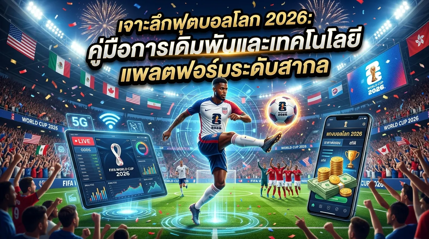 เจาะลึกฟุตบอลโลก 2026: คู่มือการเดิมพันและเทคโนโลยีแพลตฟอร์มระดับสากล