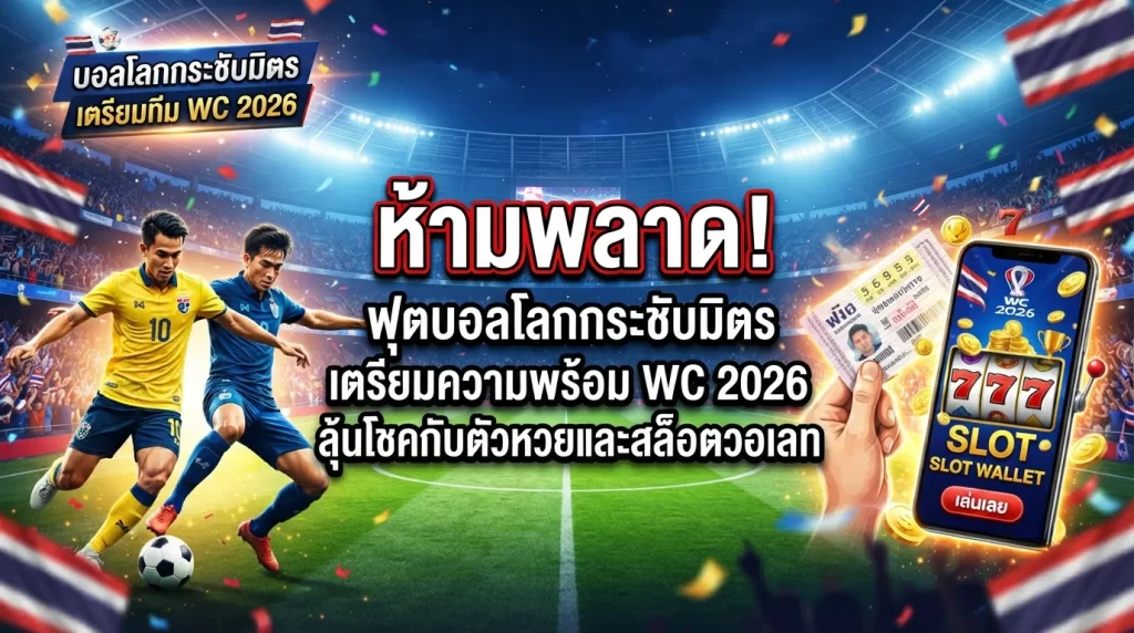 ห้ามพลาด! ฟุตบอลโลกกระชับมิตรเตรียมความพร้อม WC 2026 ลุ้นโชคกับตัวหวยและสล็อตวอเลท